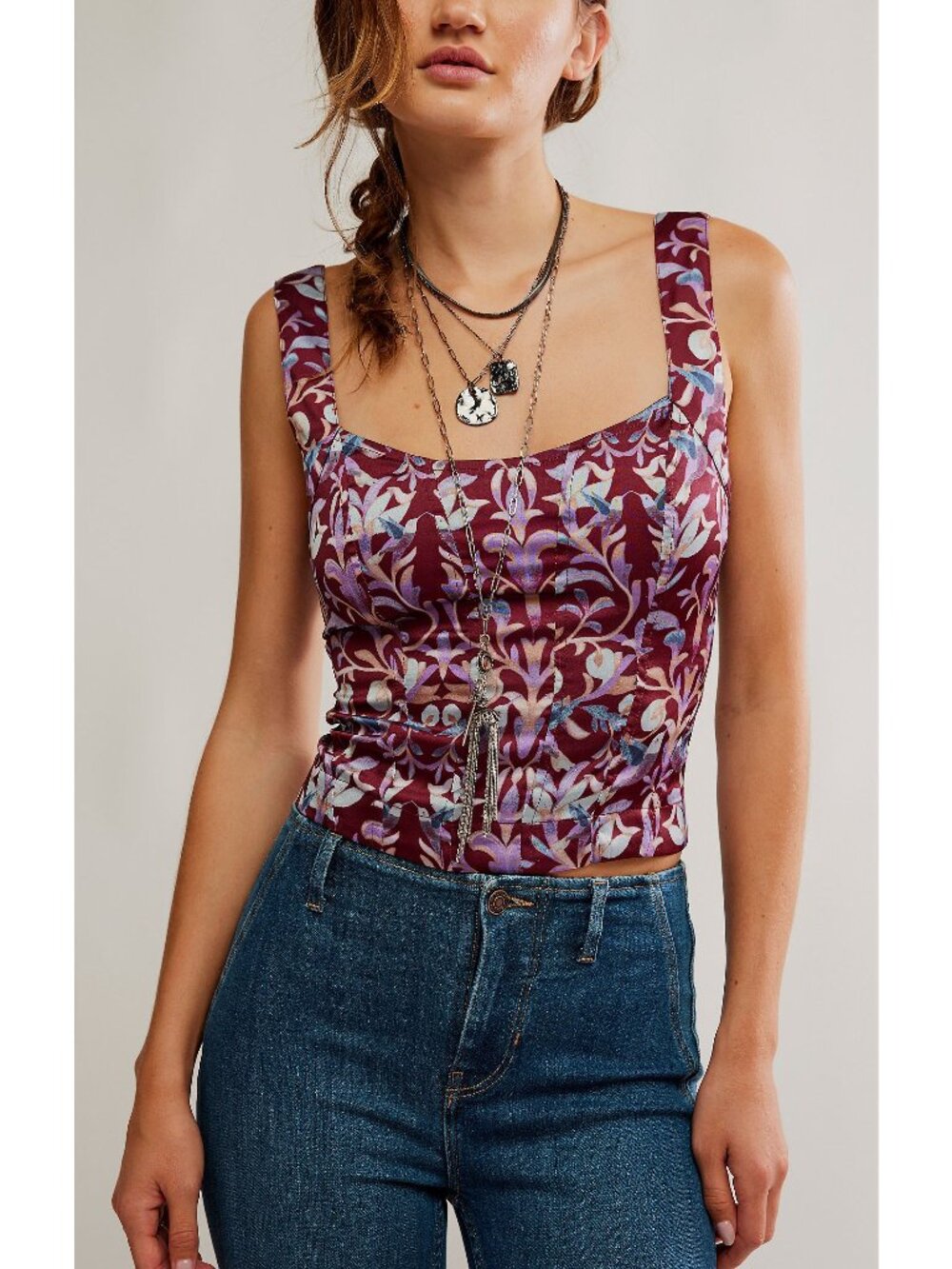 🆕 FREE PEOPLE Grace Corset Top / Caberent Combo